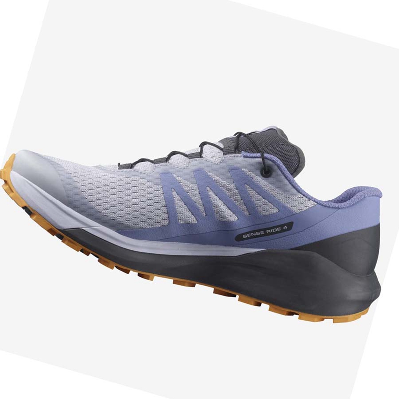 Sapatilhas Trail Running Salomon SENSE RIDE 4 Feminino Azuis | 59273-NTPY