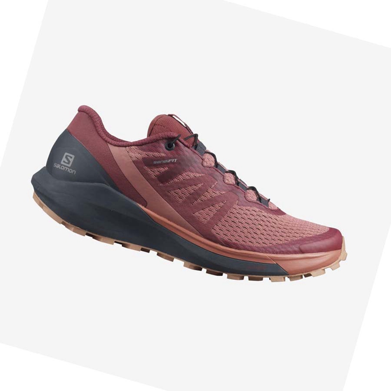 Sapatilhas Trail Running Salomon SENSE RIDE 4 Feminino Roxo Laranja | 84950-MDGV