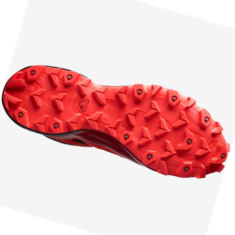 Sapatilhas Trail Running Salomon SNOWSPIKE CLIMASALOMON™ WATERPROOF Feminino Pretas Vermelhas | 79580-UHAJ