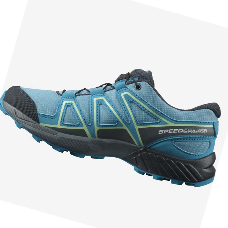 Sapatilhas Trail Running Salomon SPEEDCROSS Criança Azuis | 01587-SHZO