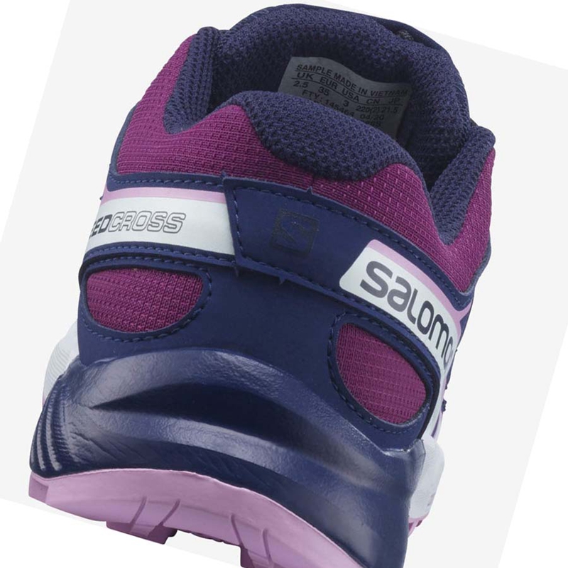 Sapatilhas Trail Running Salomon SPEEDCROSS Criança Roxo Azuis | 16289-MJBF