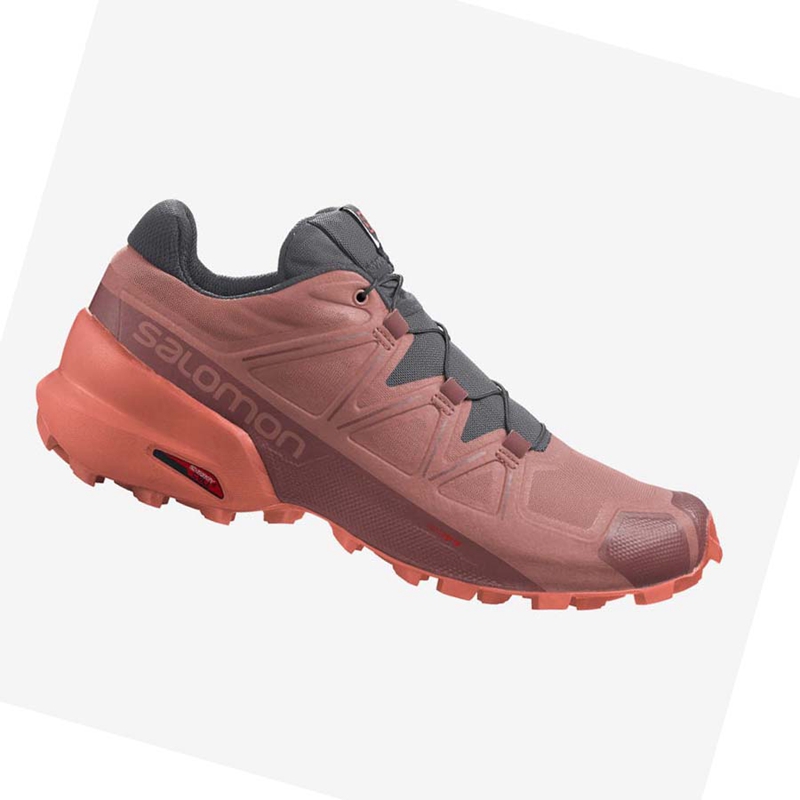 Sapatilhas Trail Running Salomon SPEEDCROSS 5 Feminino Laranja | 18049-NUFA