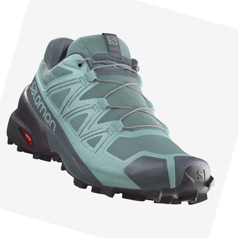 Sapatilhas Trail Running Salomon SPEEDCROSS 5 Feminino Verdes | 51708-CQXS