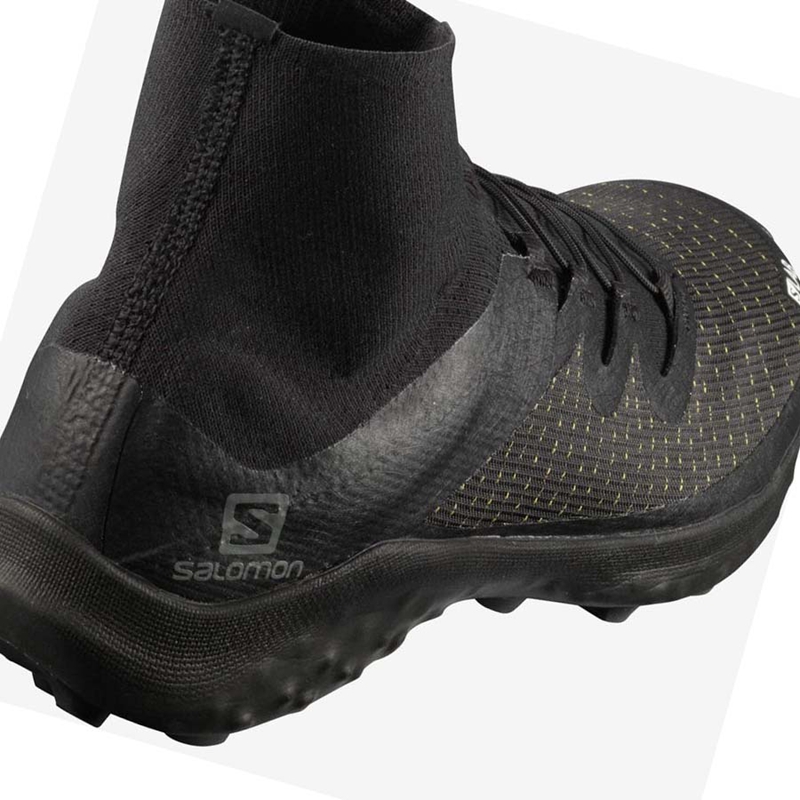 Sapatilhas Trail Running Salomon S/LAB CROSS Masculino Pretas | 26037-GHDS