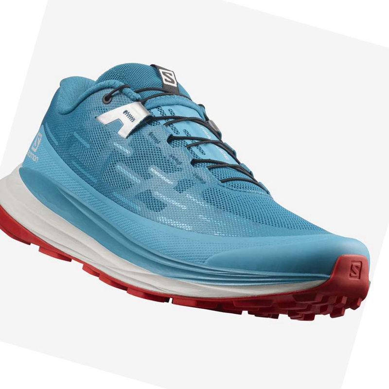 Sapatilhas Trail Running Salomon ULTRA GLIDE Masculino Turquesa | 47201-JOWD