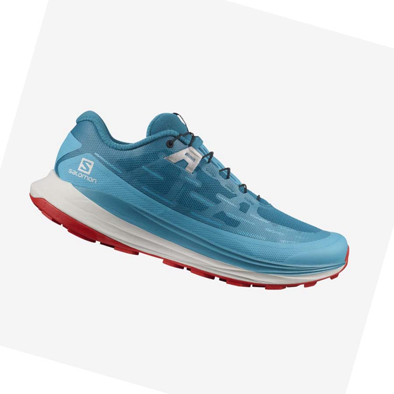 Sapatilhas Trail Running Salomon ULTRA GLIDE Masculino Turquesa | 47201-JOWD