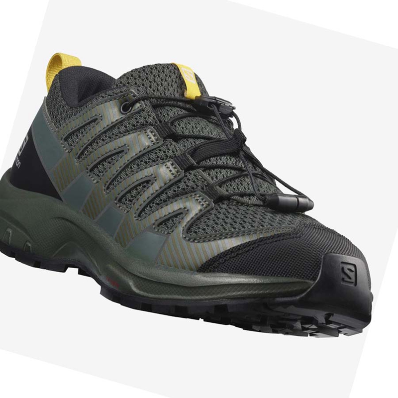 Sapatilhas Trail Running Salomon XA PRO V8 Criança Verde Oliva | 94621-WGJK