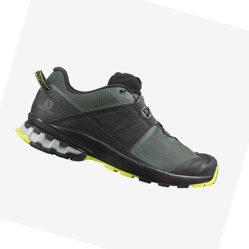 Sapatilhas Trail Running Salomon XA WILD GORE-TEX Masculino Pretas Verde Oliva | 48192-CUWB