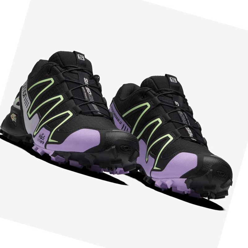 Tenis Salomon SPEEDCROSS 3 Feminino Pretas Roxo | 29150-WNEL