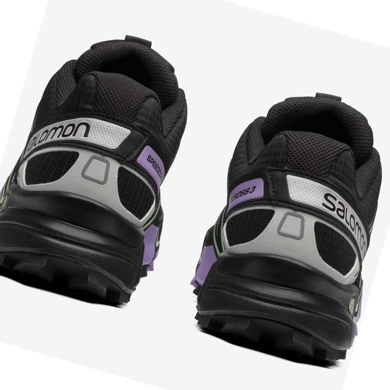 Tenis Salomon SPEEDCROSS 3 Feminino Pretas Roxo | 29150-WNEL