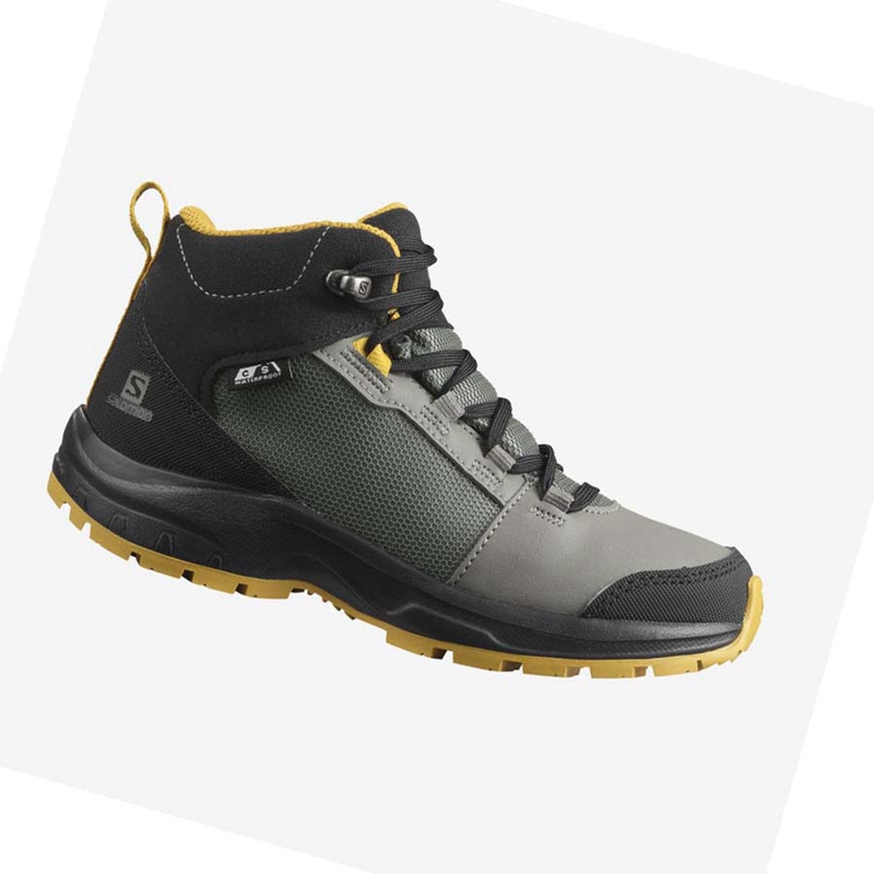 Tênis De Caminhada Salomon OUTWARD CLIMASALOMON™ WATERPROOF Criança Verde Oliva | 83056-IPJR