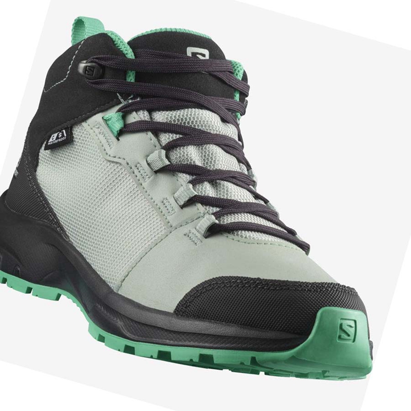 Tênis De Caminhada Salomon OUTWARD CLIMASALOMON™ WATERPROOF Criança Menta | 92308-MUWC