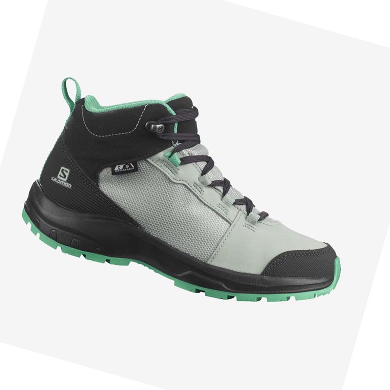 Tênis De Caminhada Salomon OUTWARD CLIMASALOMON™ WATERPROOF Criança Menta | 92308-MUWC