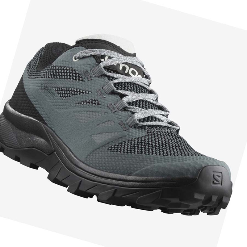 Tênis De Caminhada Salomon WoOUTLINE GORE-TEX Feminino Cinzentas | 03246-WTHM