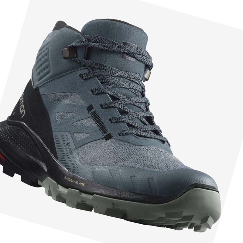 Tênis De Caminhada Salomon WoOUTPULSE MID GORE-TEX Feminino Prateadas | 76145-FUAK