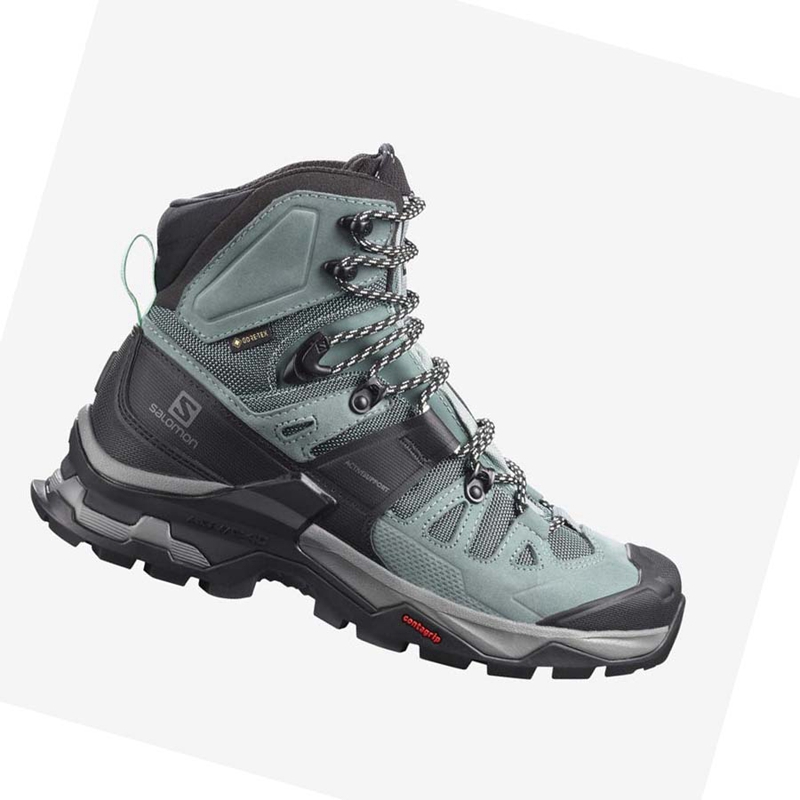 Tênis De Caminhada Salomon WoQUEST 4 GORE-TEX Feminino Azuis | 84310-EBAY