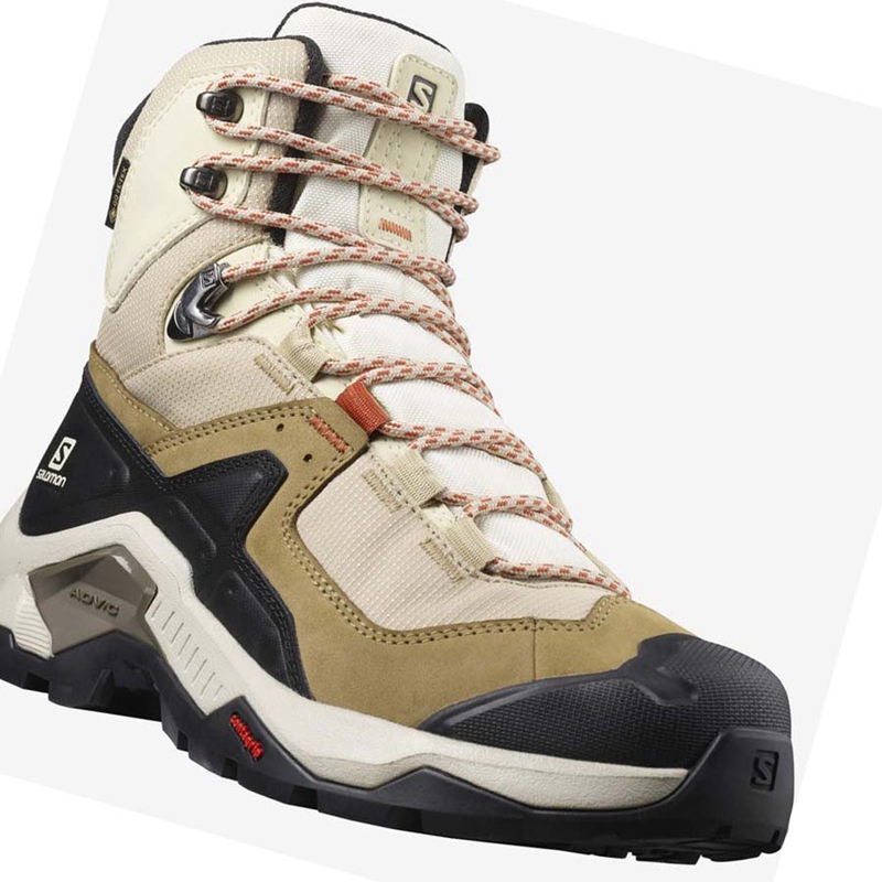 Tênis De Caminhada Salomon WoQUEST ELEMENT GORE-TEX Feminino Marrom | 78910-KRUX