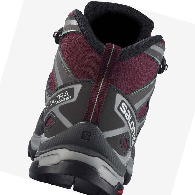 Tênis De Caminhada Salomon WoX ULTRA PIONEER MID CLIMASALOMON™ WATERPROOF Feminino Vermelhas | 10823-LXCB