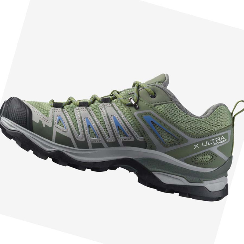 Tênis De Caminhada Salomon WoX ULTRA PIONEER Feminino Verdes Cinzentas | 61843-EVUW