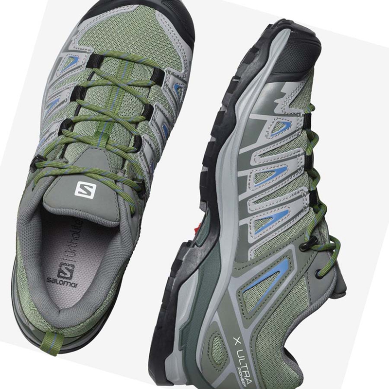 Tênis De Caminhada Salomon WoX ULTRA PIONEER Feminino Verdes Cinzentas | 61843-EVUW