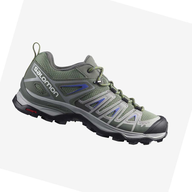 Tênis De Caminhada Salomon WoX ULTRA PIONEER Feminino Verdes Cinzentas | 61843-EVUW