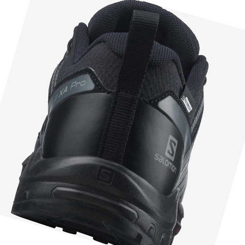 Tênis De Caminhada Salomon XA PRO V8 CLIMASALOMON™ WATERPROOF Criança Pretas | 80296-DGBK