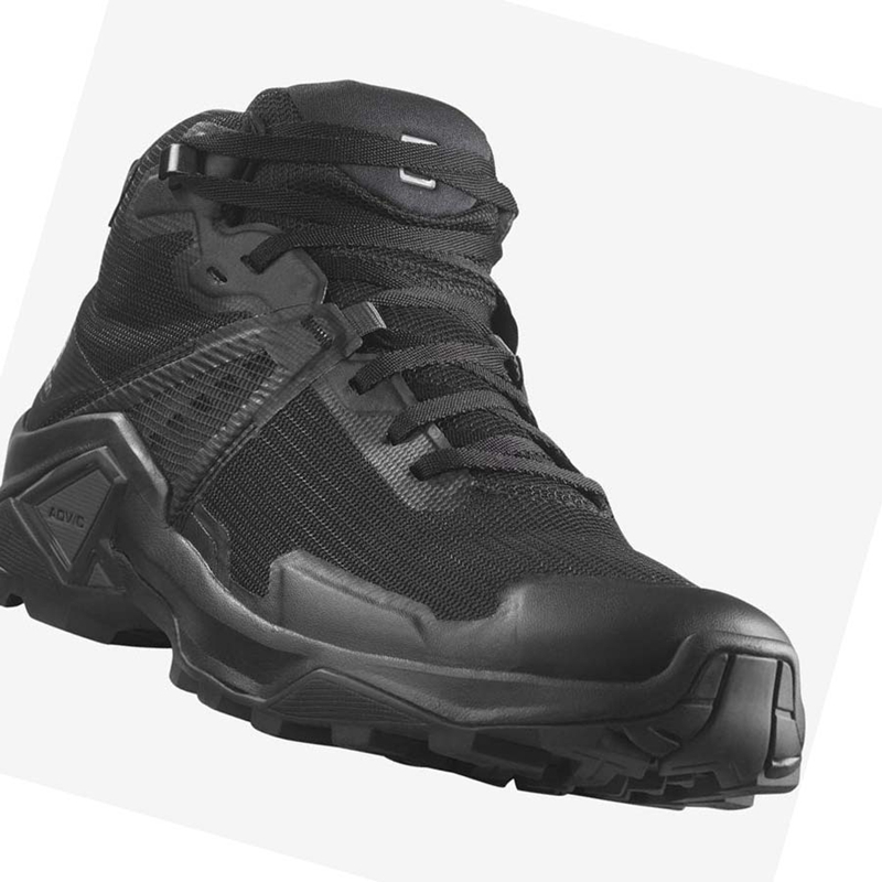 Tênis De Caminhada Salomon X RAISE 2 MID GORE-TEX Masculino Cinzentas Pretas | 54019-NVXC