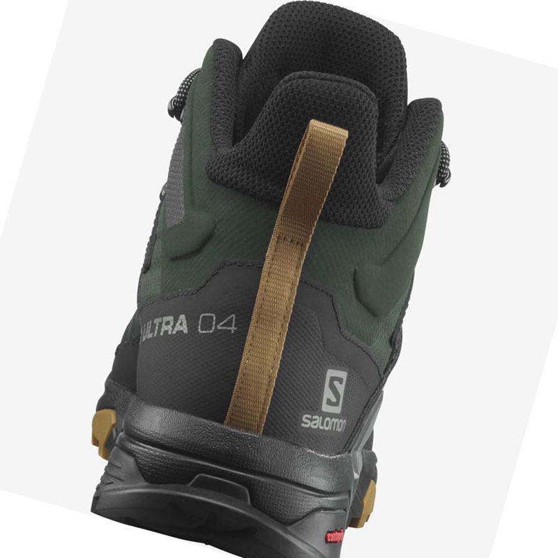 Tênis De Caminhada Salomon X ULTRA 4 MID GORE-TEX Masculino Verdes Pretas | 52736-IKET