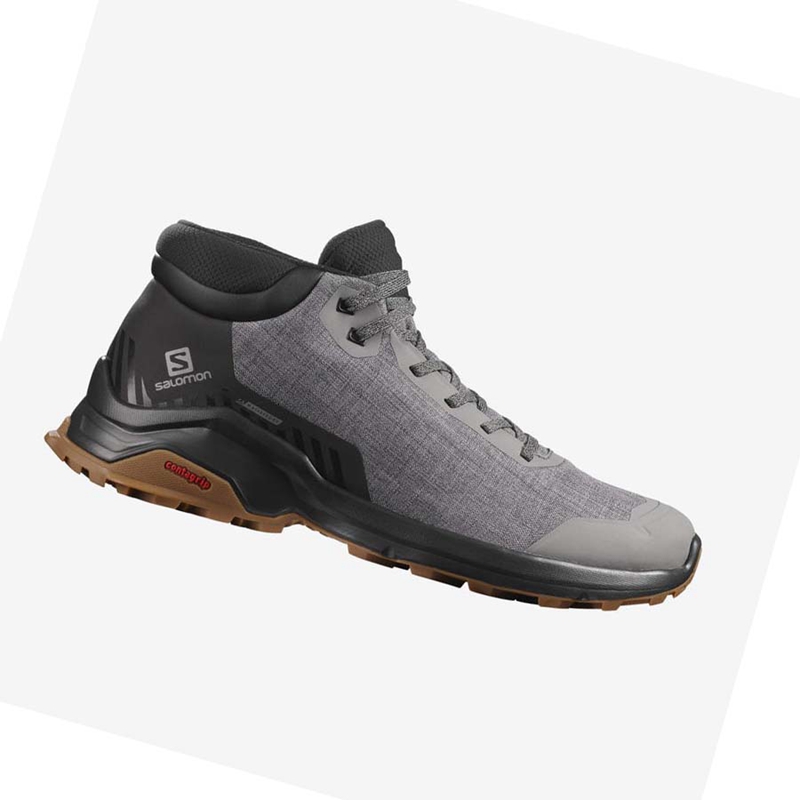 Botas de Inverno Salomon X REVEAL CHUKKA CLIMASALOMON™ WATERPROOF Masculino Cinzentas | 27396-GKDW