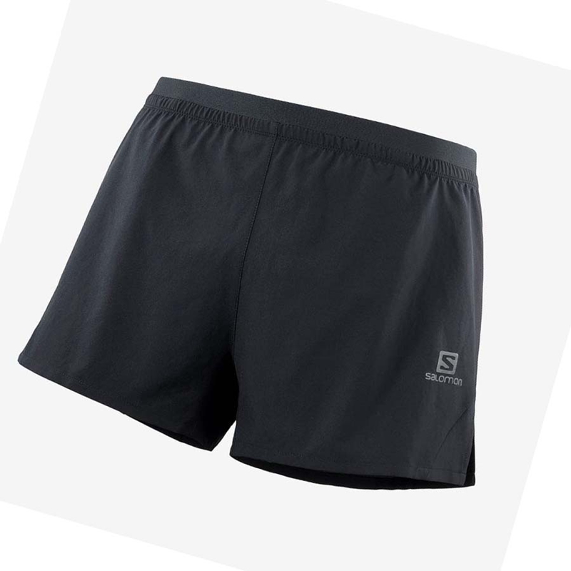 Calções Salomon CROSS 3'' Masculino Pretas | 83275-WODV