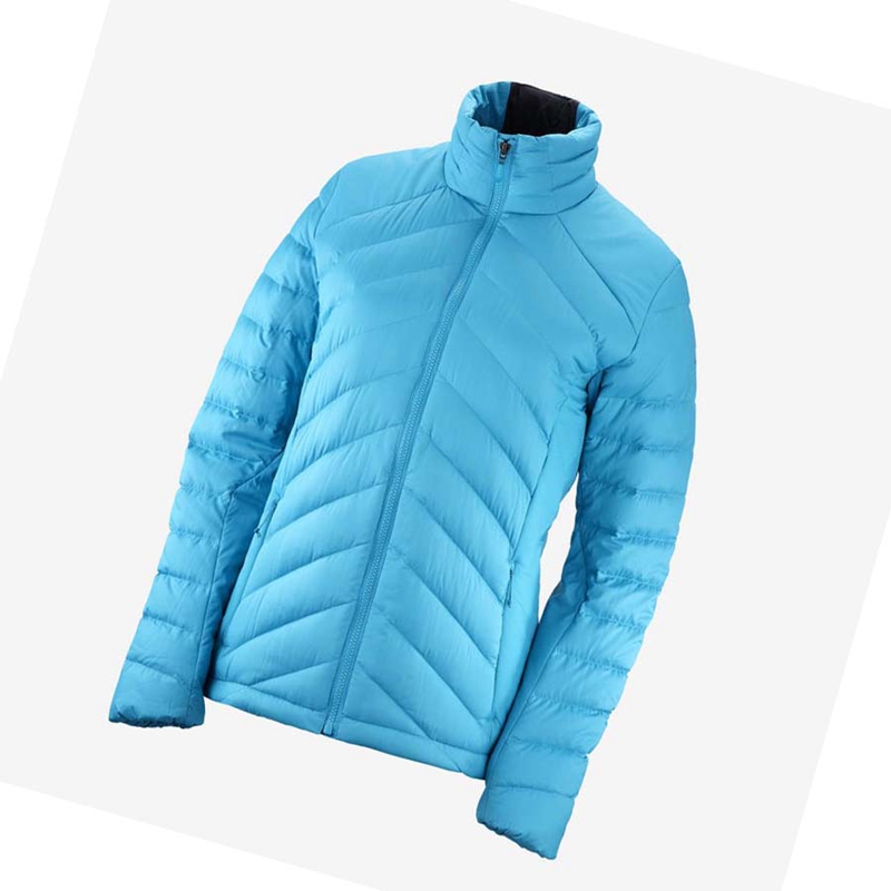 Casaco Salomon ESSENTIAL XWARM DOWN INSULATED Feminino Azuis | 38615-HNSX