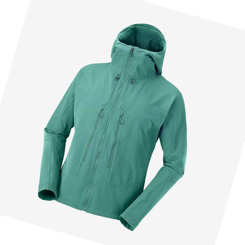 Casaco Salomon OUTPEAK SOFTSHELL Masculino Verdes | 20619-BYIH