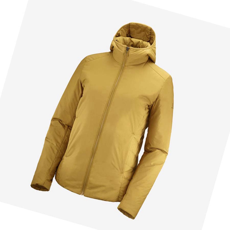 Casaco Salomon OUTRACK INSULATED Feminino Amarelas | 32175-QAVC