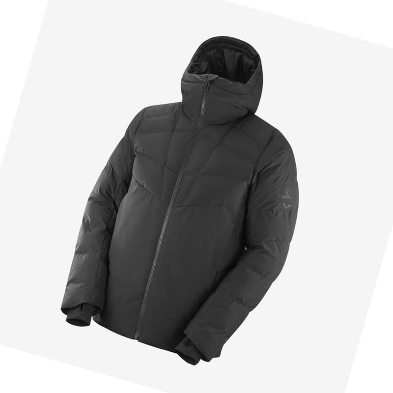 Jaquetas De Esqui Salomon SNOWSHELTER Masculino Pretas | 26370-JWFM