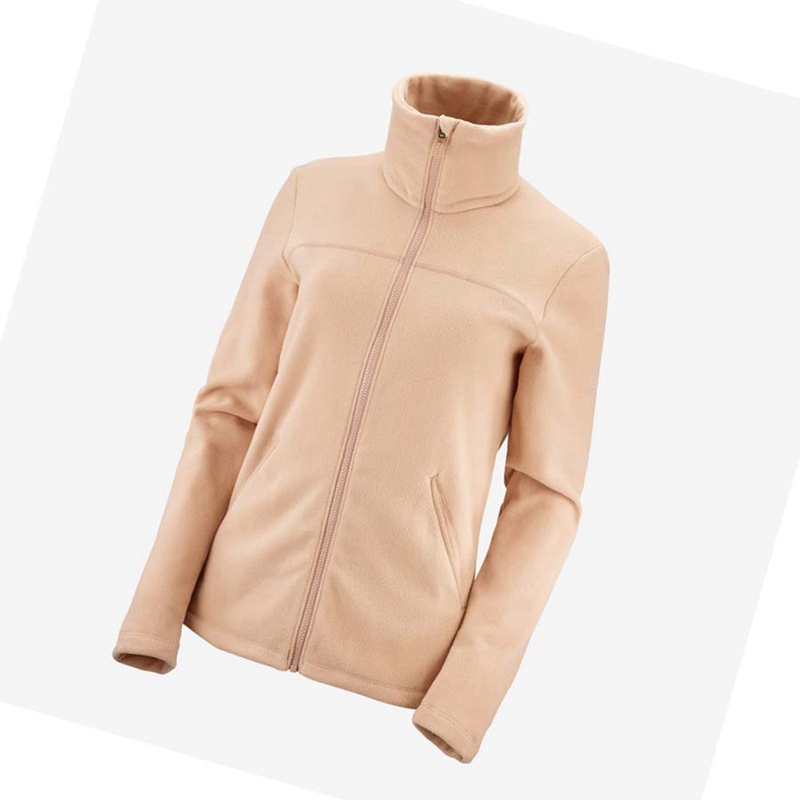 Moletom Com Capuz Salomon ESSENTIAL COSY FLEECE Feminino Rosa | 93716-YMZK