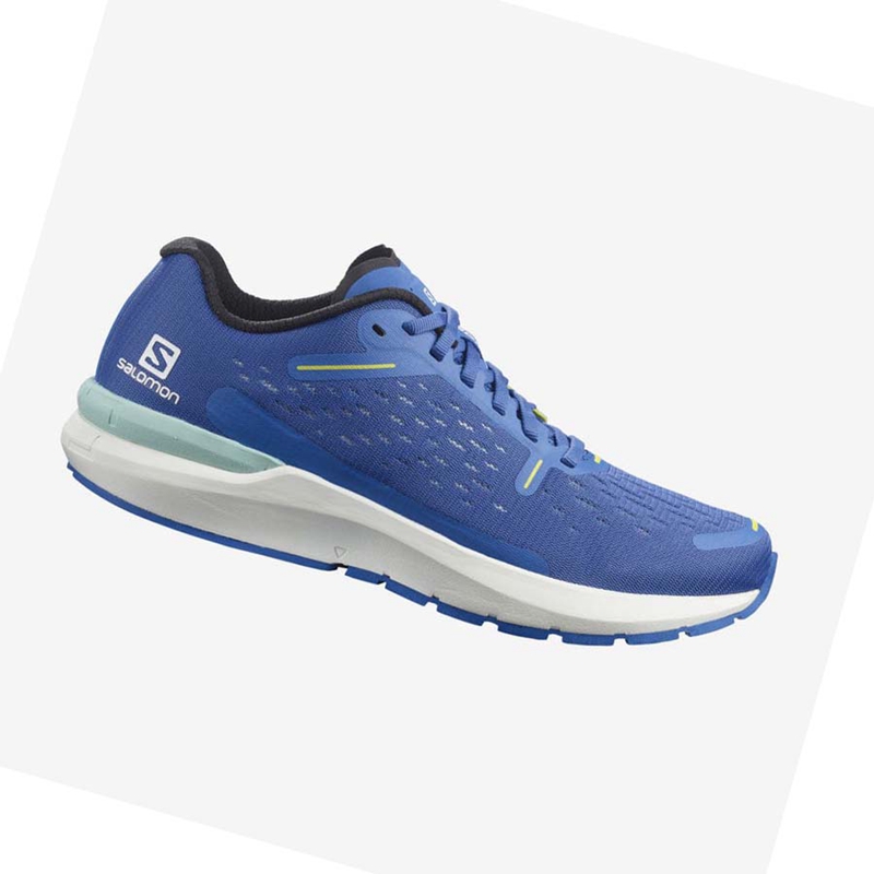 Sapatilhas de Corrida Salomon SONIC 4 Balance Masculino Azuis | 14268-DQPM