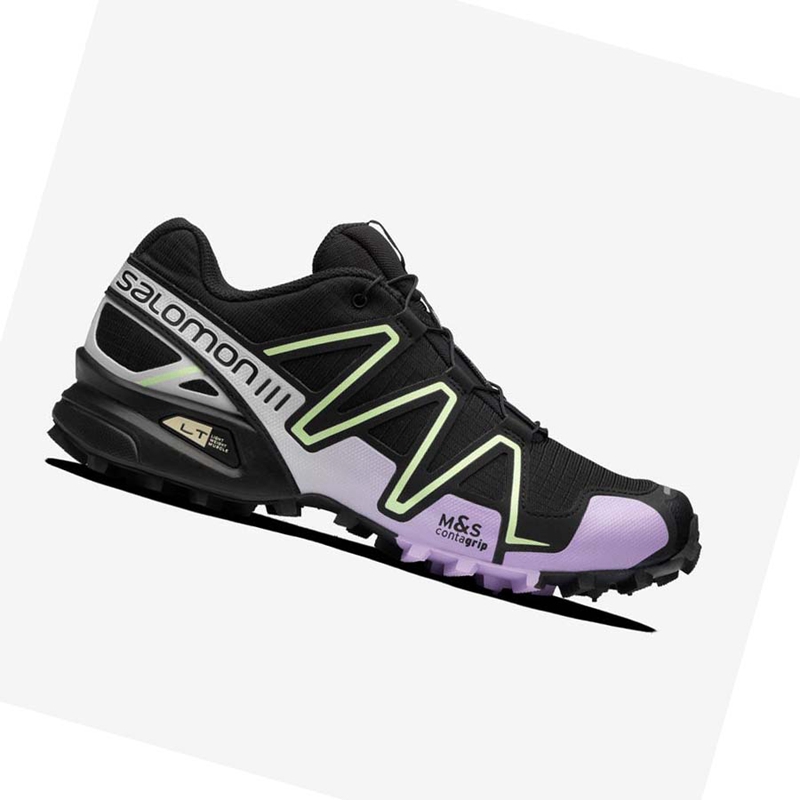 Tenis Salomon SPEEDCROSS 3 Feminino Pretas Roxo | 29150-WNEL