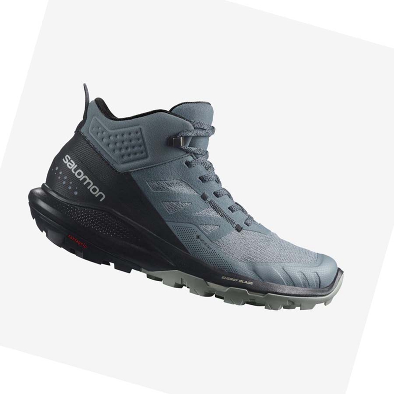 Tênis De Caminhada Salomon WoOUTPULSE MID GORE-TEX Feminino Prateadas | 76145-FUAK