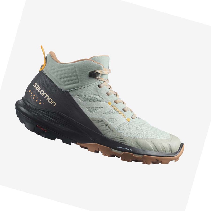 Tênis De Caminhada Salomon WoOUTPULSE MID GORE-TEX Feminino Menta | 85304-KXHE