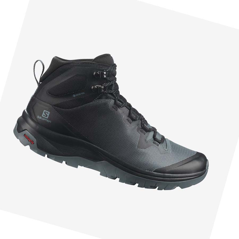 Tênis De Caminhada Salomon WoVAYA MID GORE-TEX Feminino Pretas | 02843-BWPL