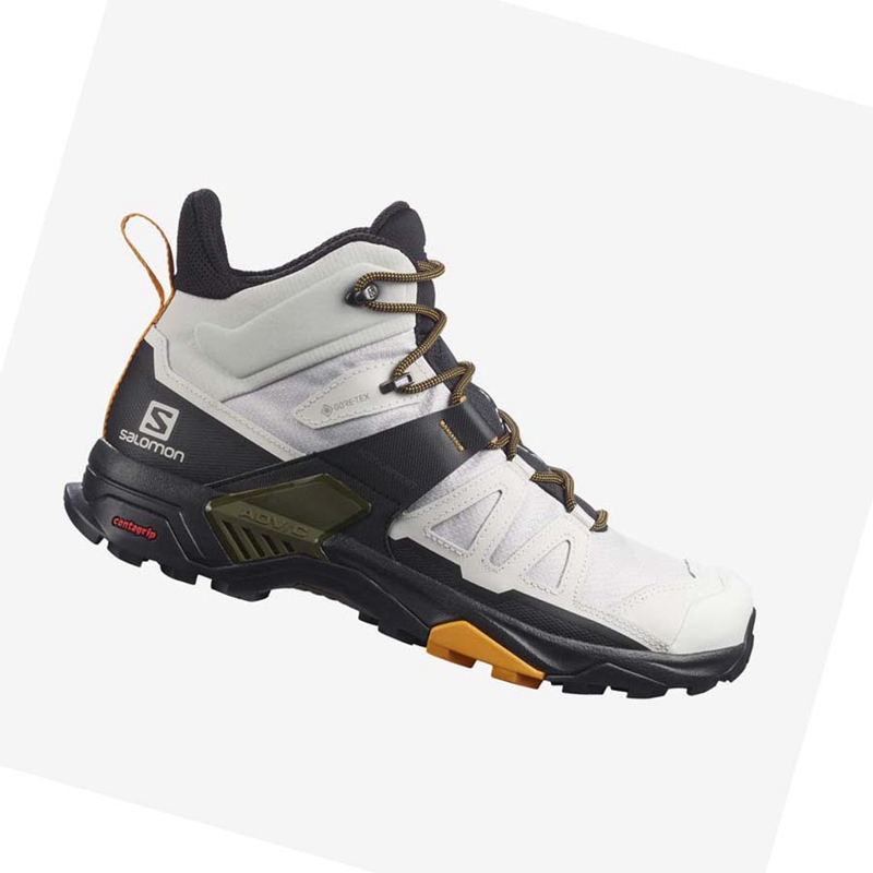 Tênis De Caminhada Salomon X ULTRA 4 MID GORE-TEX Masculino Branco Pretas | 53269-AKTL